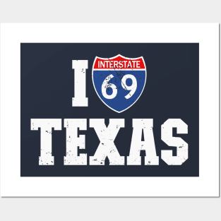 I69 Texas Highway Sign Posters and Art